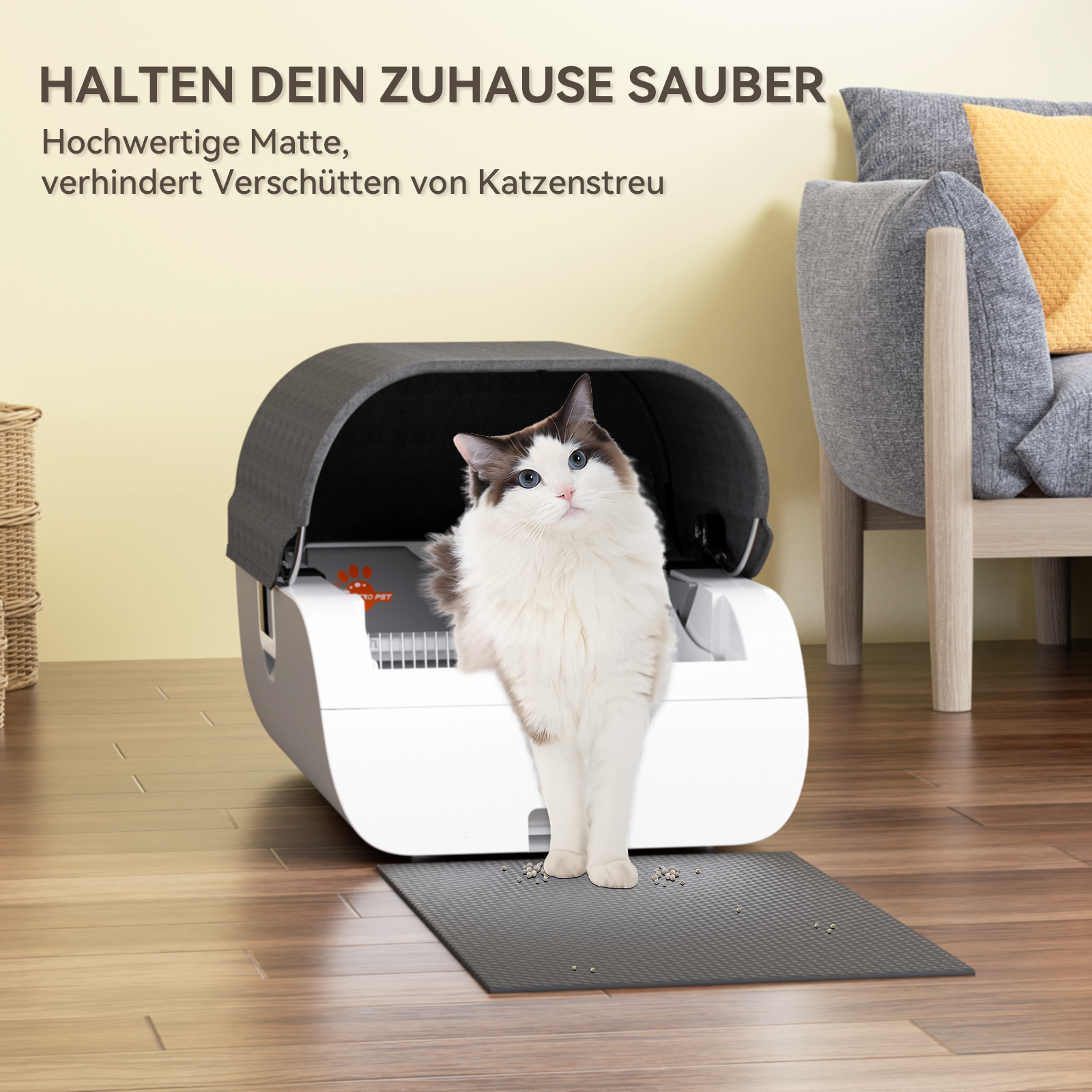 Top Cat Recycelte Katzentoilette – 2 Farben erhältlich
