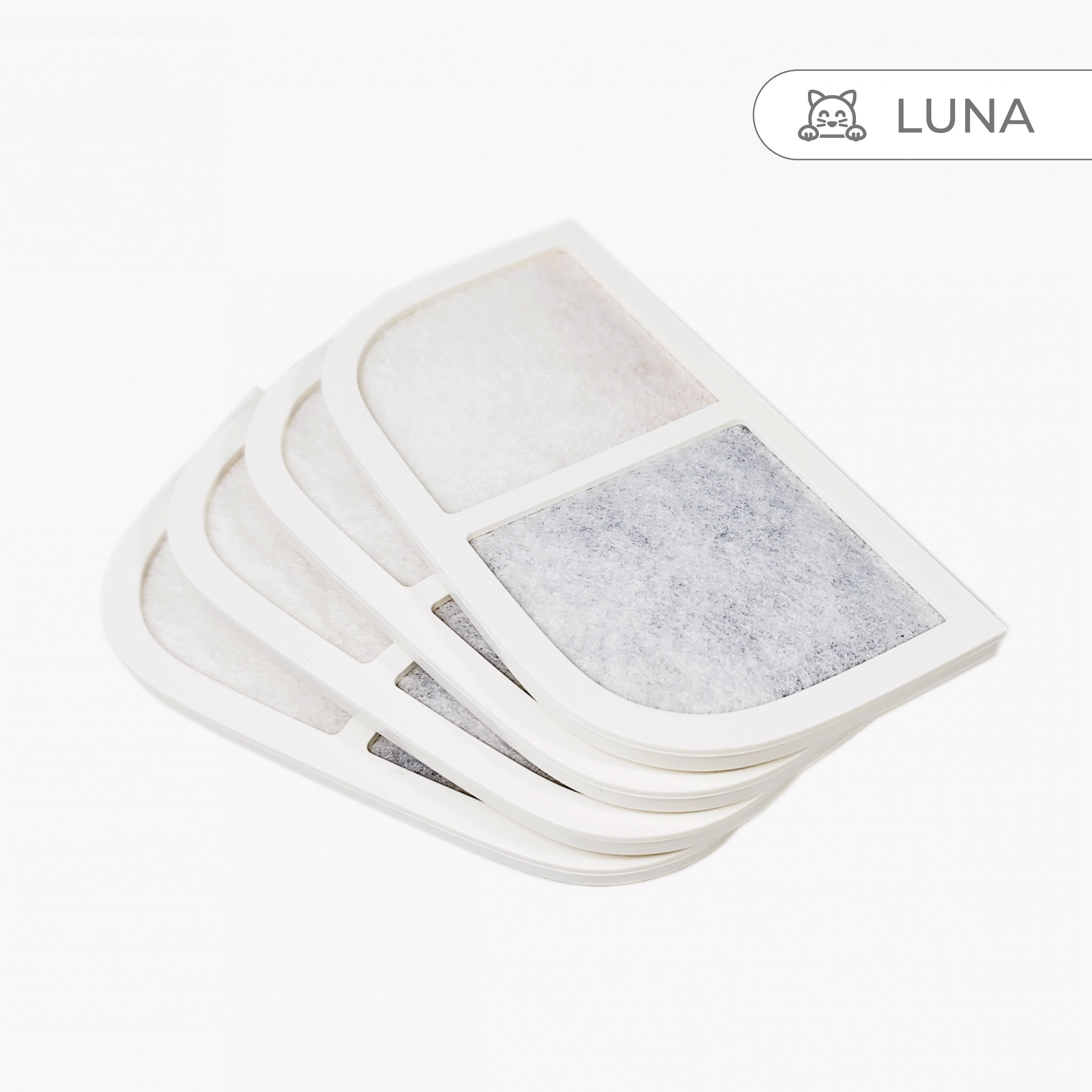 4er Filter-Set für Luna Series Haustier-Trinkbrunnen